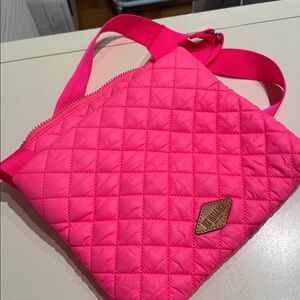 MZ Wallace Pink Quilted Crossbody Bag